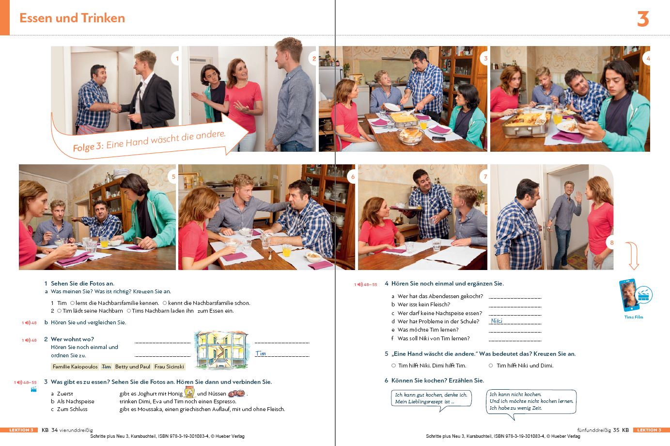 Schritte Plus Neu 3 A2.1 Lösungen Arbeitsbuch Schritte plus Neu | Info | Probeseiten | Hueber