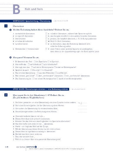 Ziel - Deutsch Als Fremdsprache | Info | Musterseiten B1+ | Hueber