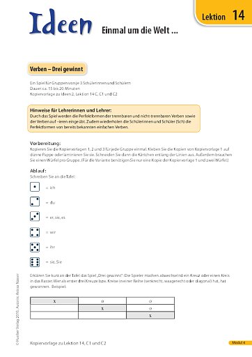 Verben - Drei gewinnt