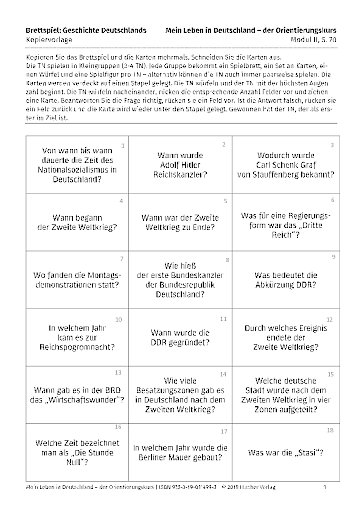 Kopiervorlage zu Modul II, S.70