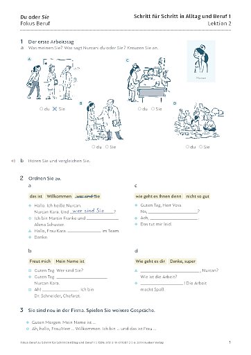 Fokus Beruf: Du oder Sie