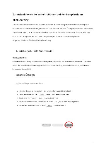 Anleitung zu den Zusatzfunktionen