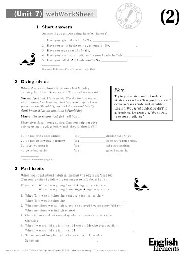 webWorkSheet Unit 7