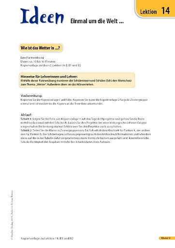 Wie ist das Wetter in ...?