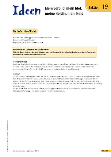 Ein Unfall-Laufdiktat