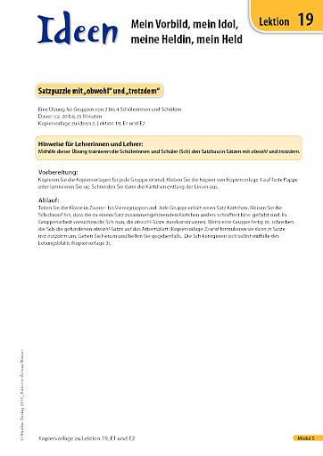 Satzpuzzle mit „obwohl“ und „trotzdem“