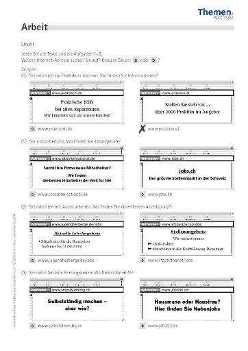 Arbeit (nach Aufgabe 18)